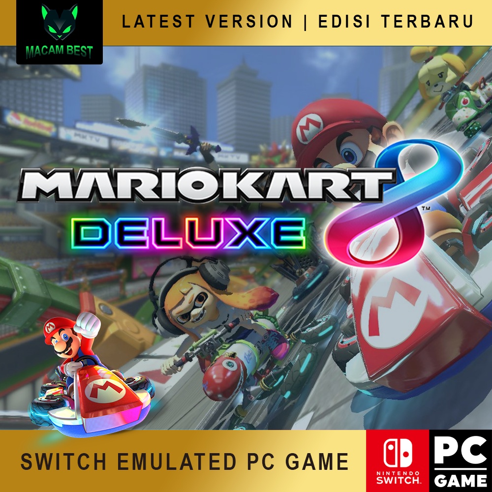 MARIO KART 8 DELUXE [SWITCH EMULATED] [PC DIGITAL DOWNLOAD] [OFFLINE
