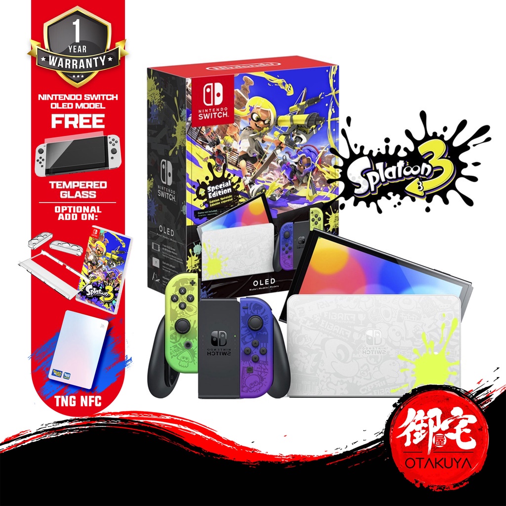 Console Nintendo Switch OLED Splatoon Special Edition Edição Especial