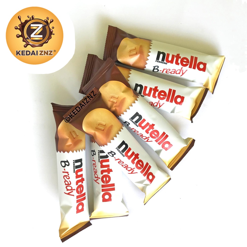 Chocolate Nutella FERRERO B-ready Wafer Filled With Hazelnut Spread ...