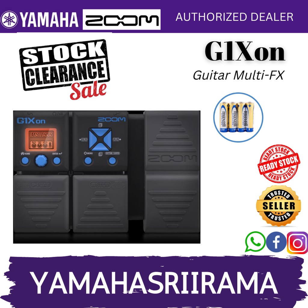 Zoom G1Xon Multieffects Processor with Expression Pedal (G1Xon