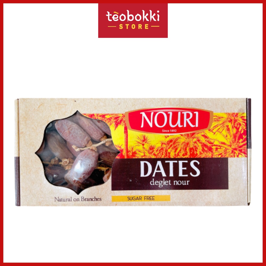 NOURISHING Dates Deglet Nour whole Dates 500g - Naturally dried without heat drying, 100% no sugar and preservatives