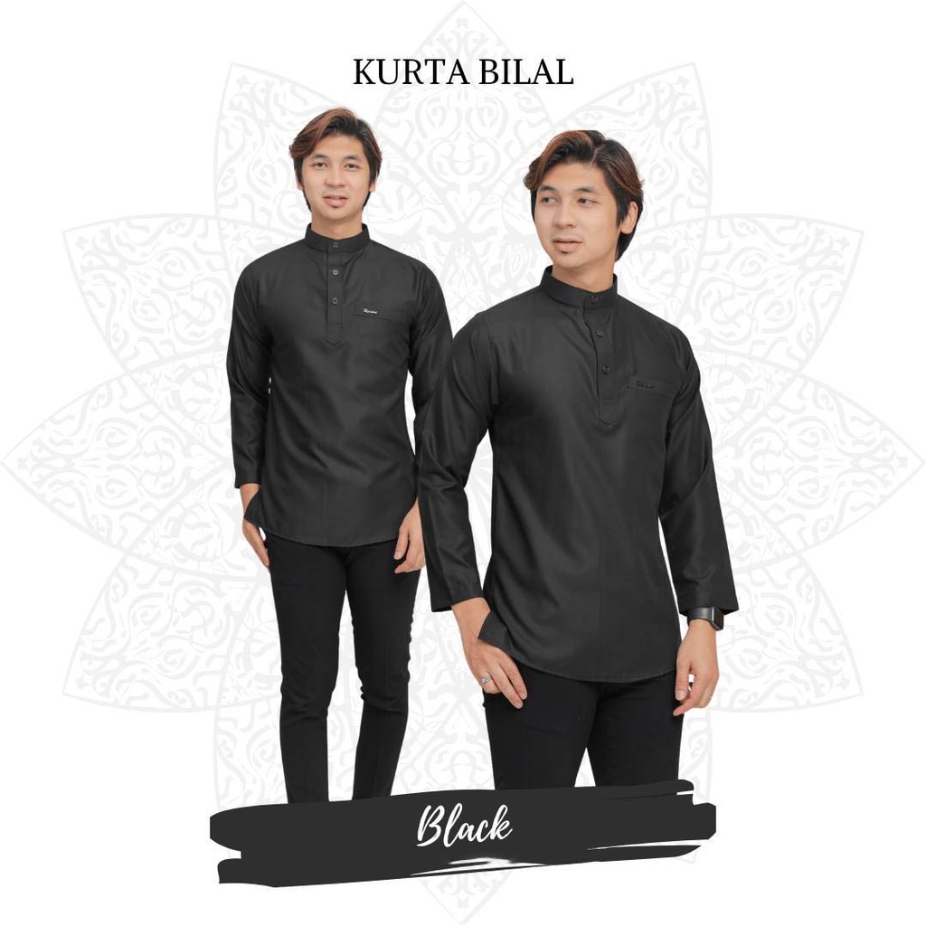 Baju Kurta Lelaki Raya 2023baju Kurta Cottonbaju Kurta Slim Fitkurta Bilal Shopee Malaysia 0620