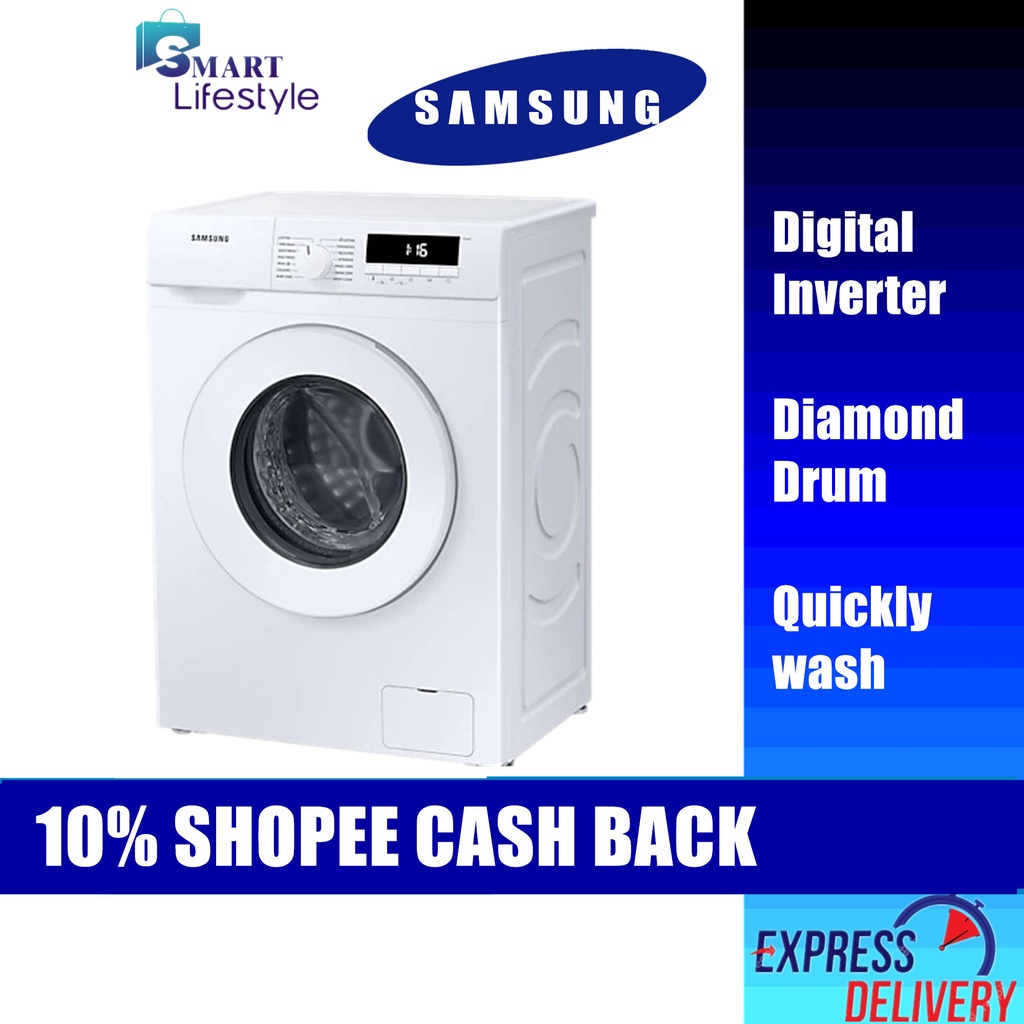 SAMSUNG Front Load Washer with Digital Inverter , 7 kg WW70T3020WW/FQ