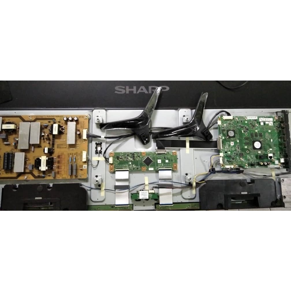 Sharp 4TC60AL1X Mainboard, Powerboard, Tcon, Tcon Ribbon, LVDS, Sensor