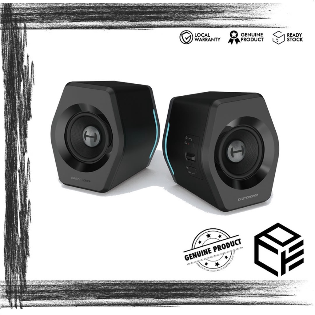 EDIFIER G2000 WIRELESS SUBWOOFER STEREO RGB SPEAKER BLACK Shopee Malaysia