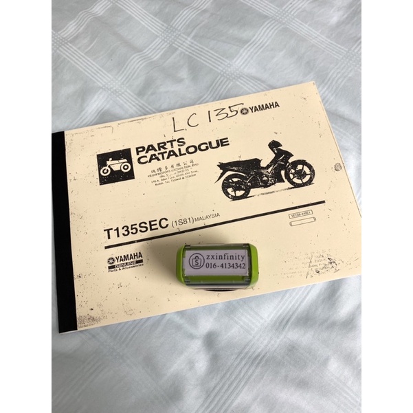 Yamaha LC135 [ 1S8 ] Parts Catalogue / Buku Part Katalog T135SEC