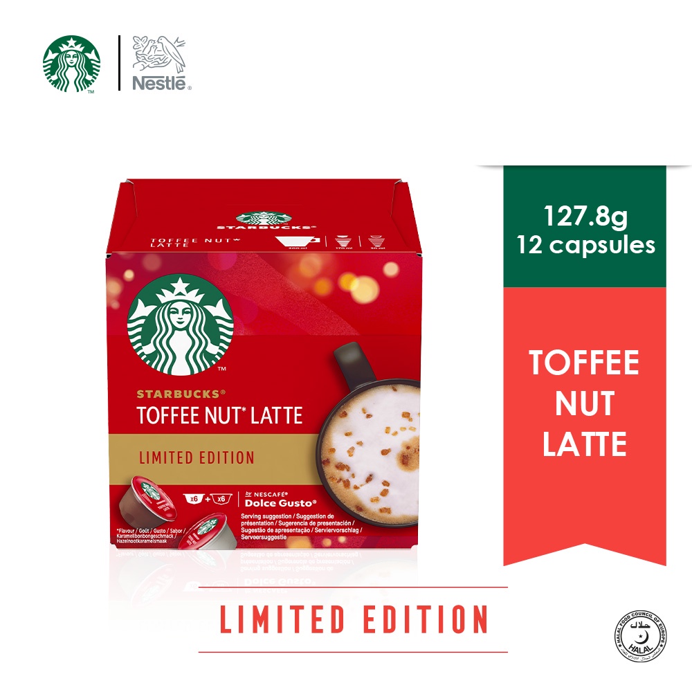 STARBUCKS Toffee Nut Latte Capsules 12 capsules 127.8g Shopee Malaysia