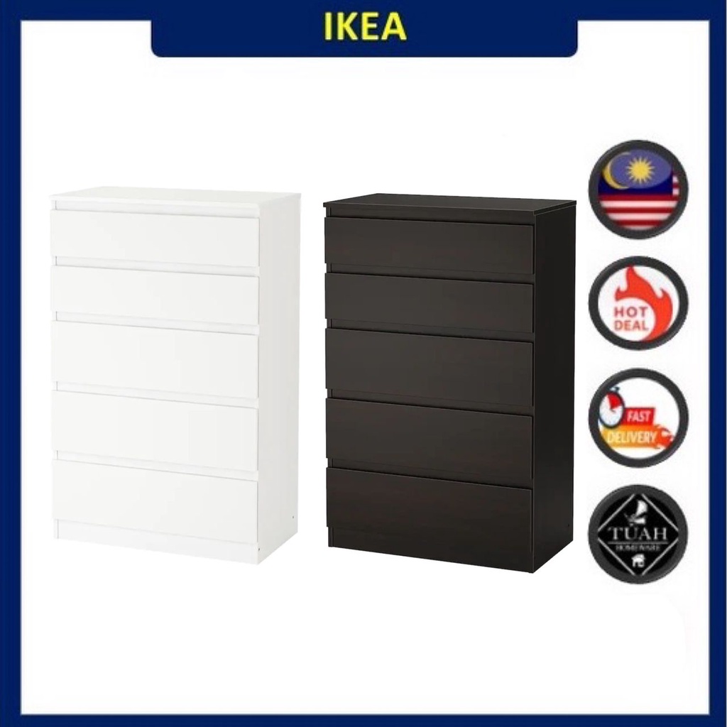 IKEA KULLEN Chest of 5 Drawers (70x112cm) Shopee Malaysia