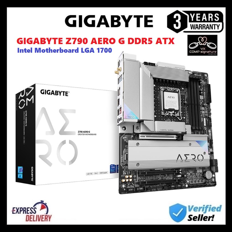 GIGABYTE Z790 AERO G DDR5 ATX Intel Motherboard LGA 1700 Shopee Malaysia