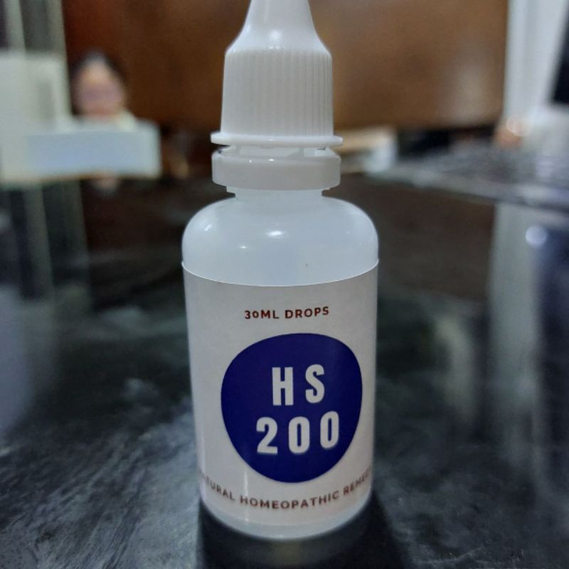 HS200 Hyper Hydrosis Drops homeopath hilangkan tangan basah dan badan terlalu berpeluh