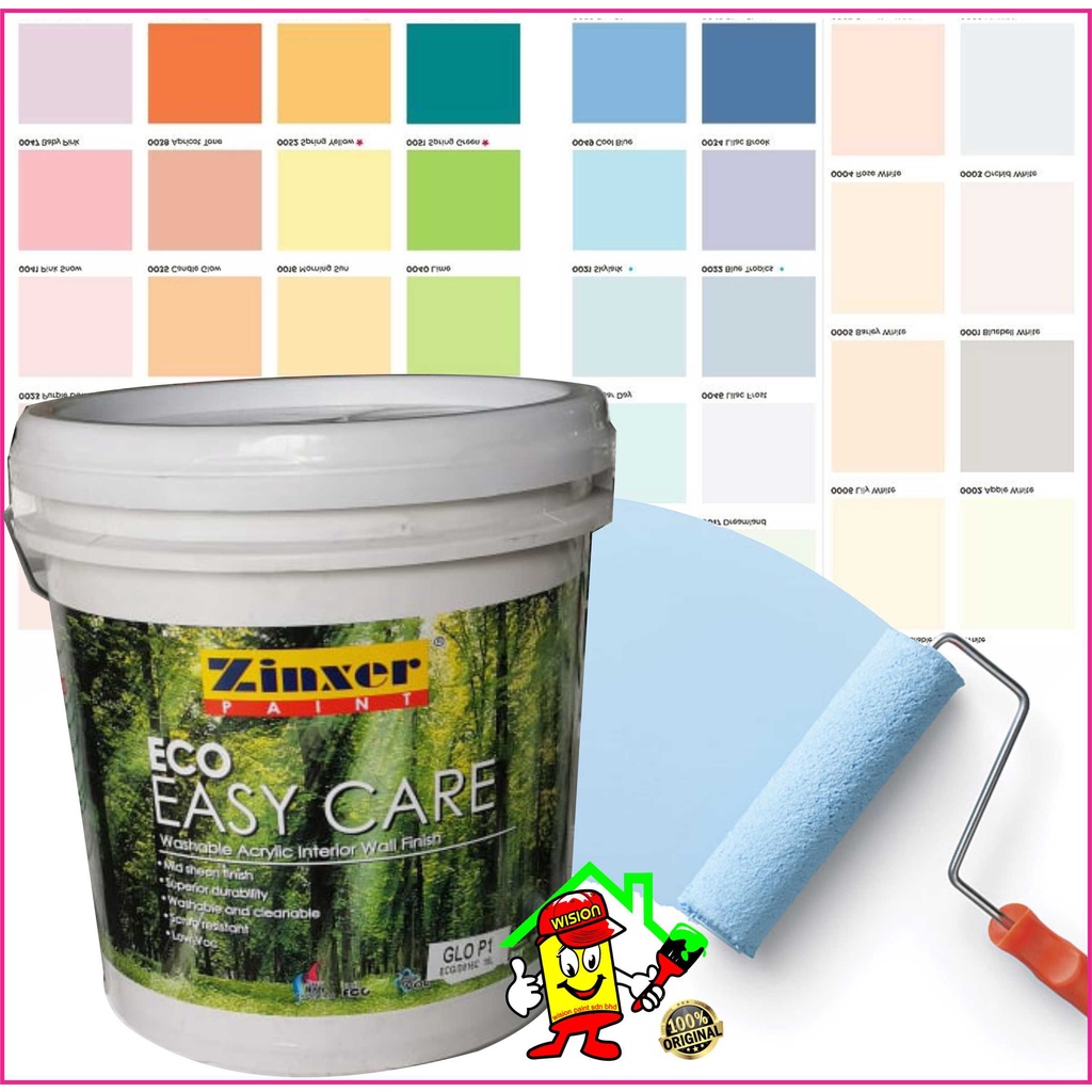 ( 1L EASY CARE ) ZINXER PAINT INTERIOR PEARL / DALAM ( EASY CLEAN