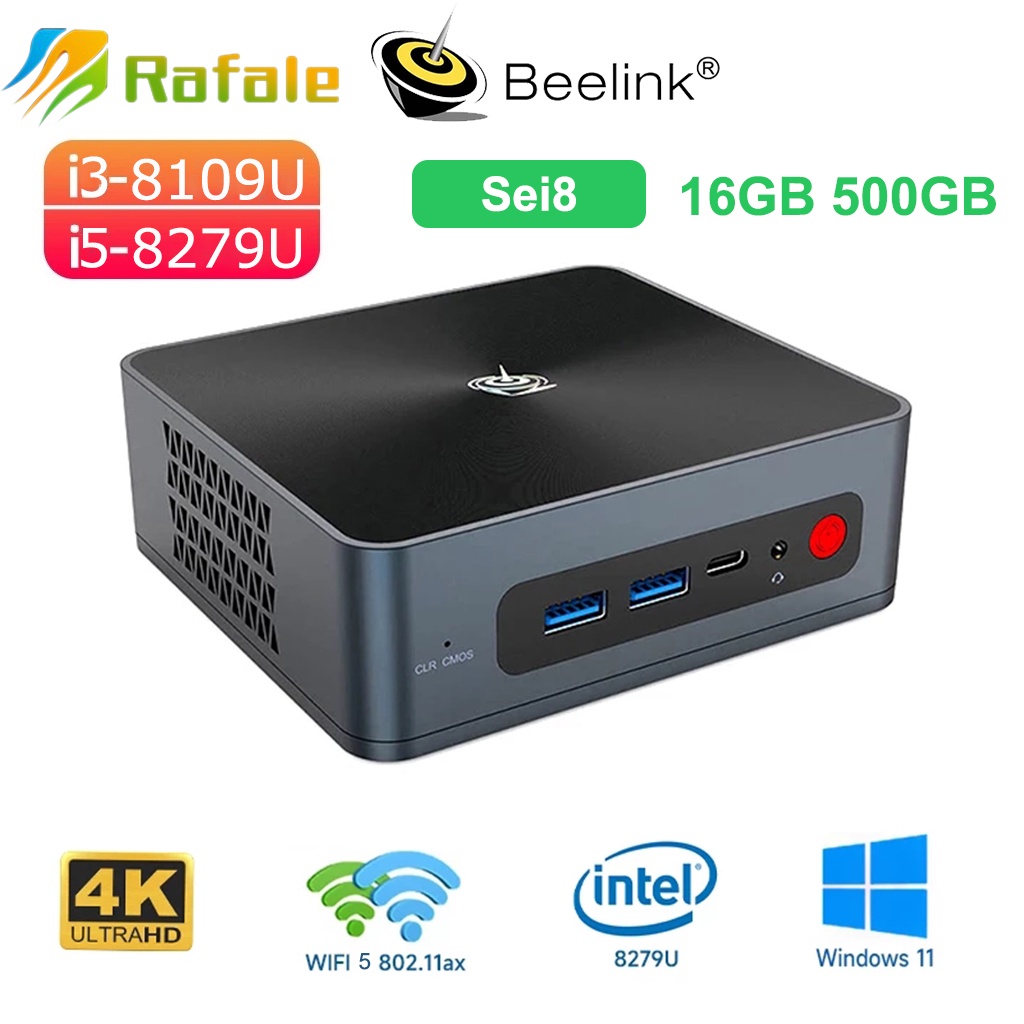 Beelink SEi8 Intel i5 8279U i3 8109U Windows 11 Pro Mini PC Computer