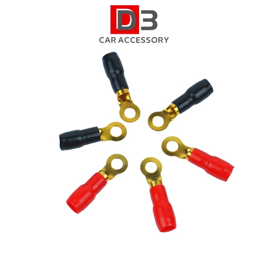 Battery Cable Lugs Ends Ring connector wire connector Copper Nose ring 4 GA POWER CABLE CAR