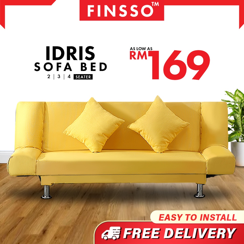 FREE SHIPPING !!! READY STOCK IDRIS Foldable Sofa Bed (2 seater or 3 seater or 4 seater) KLANG VALLEY ONLY