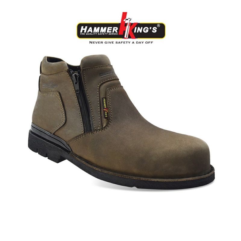 HAMMER KING'S Safety Shoes 13035 Mens Shoes Medium Cut Shopee Malaysia