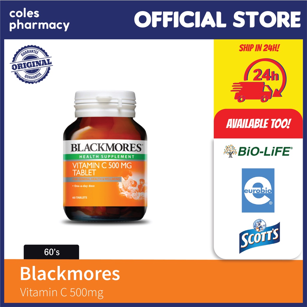 Blackmores Vitamin C 500mg 60s Helps to Enhance Your Immune System