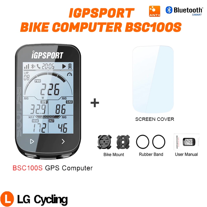 IGPSPORT GPS Bike Computer Speedmeter BSC100S ANT+ Bluetooth Waterproof