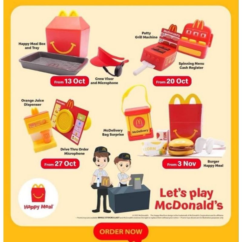 Mcdonals Happy Meal Toy Let's Play Mcdonalds Latest 2022 | Shopee Malaysia