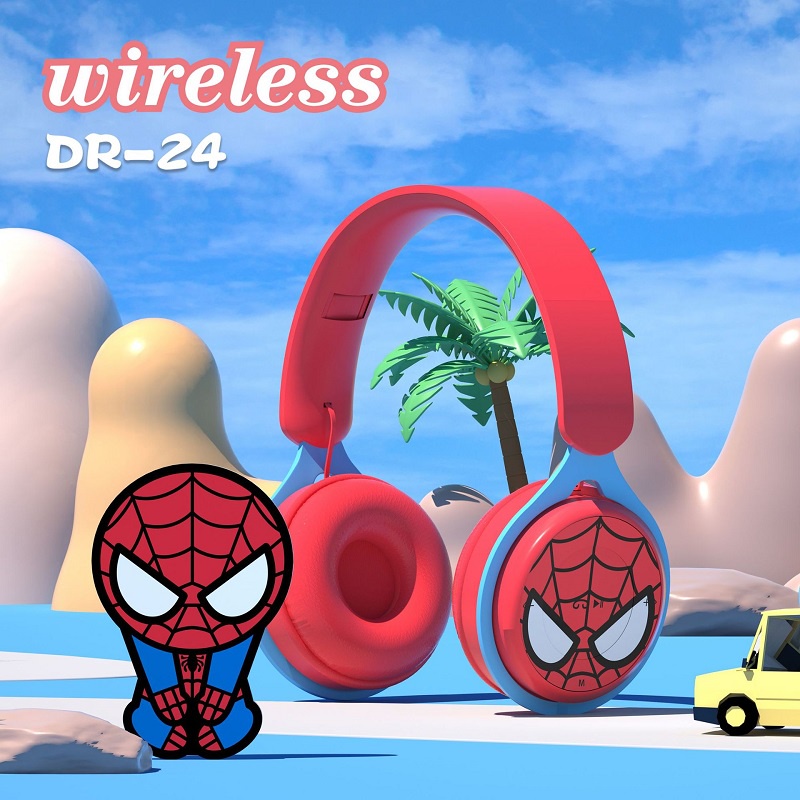 Latest Wireless Bluetooth Kids Headsets Disney Mickey Minnie Mouse Hello Kitty Marvel Captain America SpiderMan Headphones