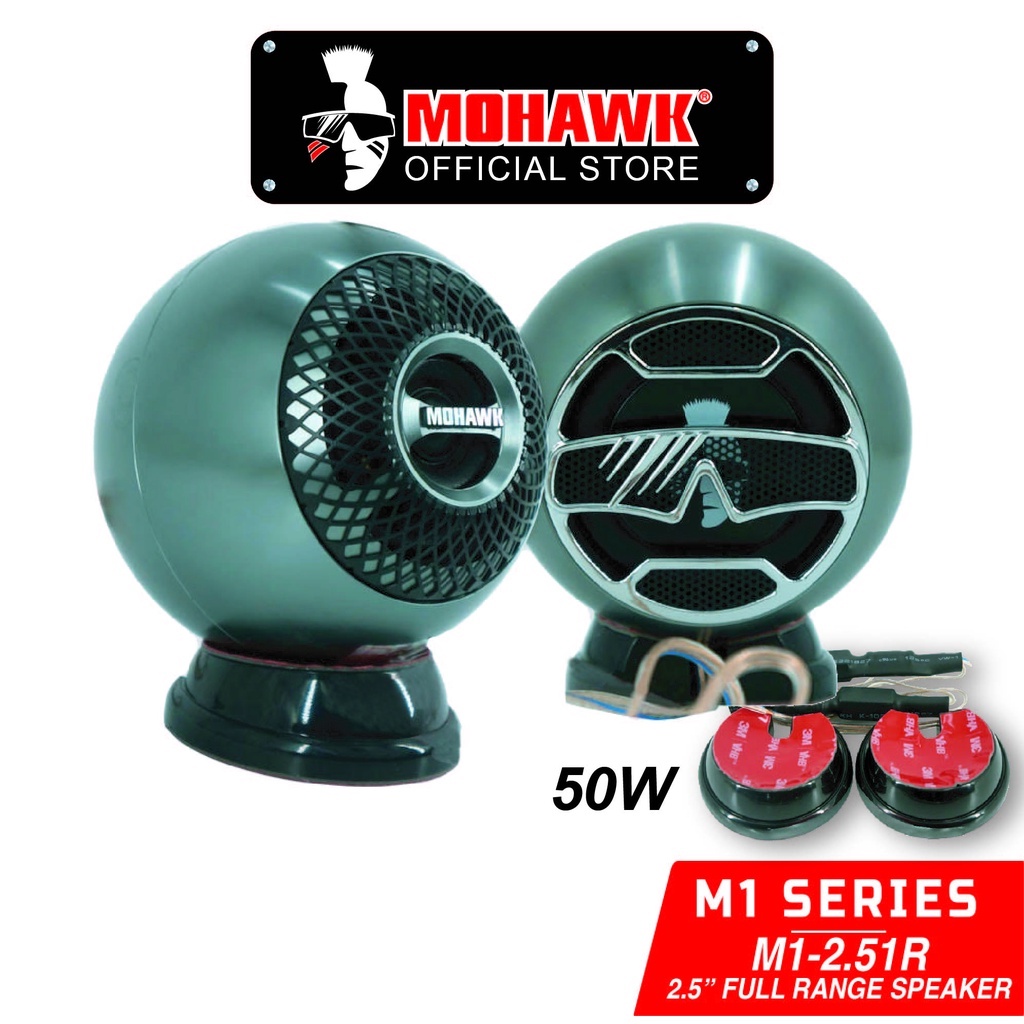 MOHAWK M1-SERIES R 2.5 INCH FULL RANGE SPEAKER WITH TWEETER-M1-2.51R ...