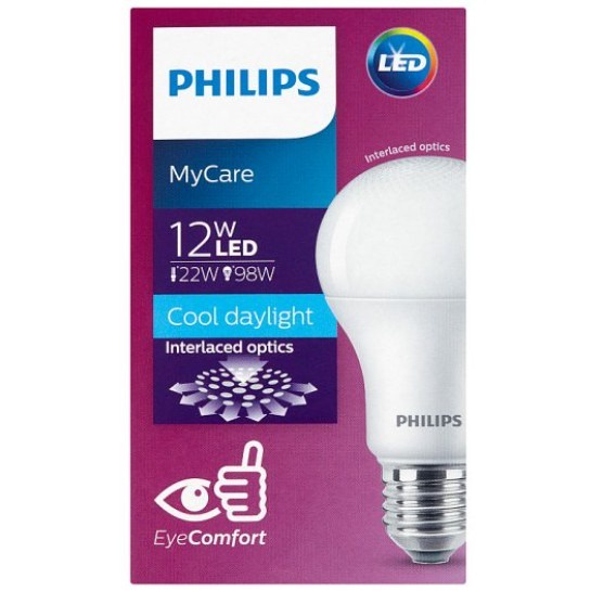 PHILIPS MyCare 12W LED Bulb E27 Eye Comfort Cool DayLight white putih