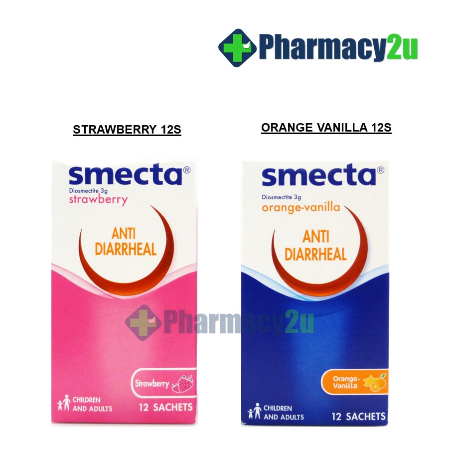 SMECTA 12 SACHETS DIOCTAHEDRAL SMECTITE 3G/ SACHET ANTI DIARRHEA FOR
