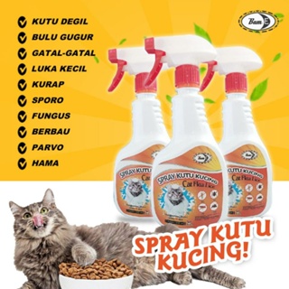 Ubat kutu kucing paling berkesan spray kutu kucing organik cat spray