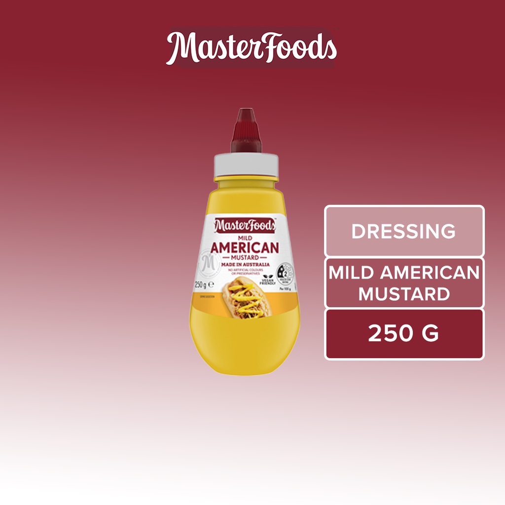 MasterFoods Mild American Mustard Squeezy Bottle (250g) Shopee Malaysia