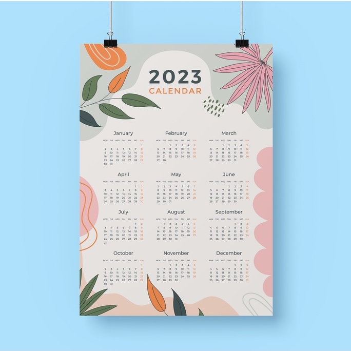 2023 Calendar Poster A3 Wall Decor | 12 Designs Available | Shopee Malaysia