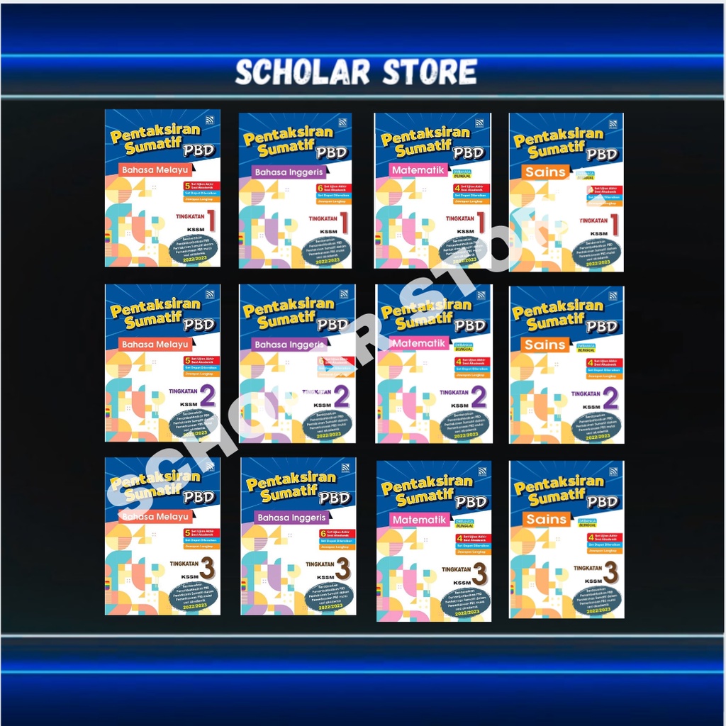 Scholarstore Buku Ujian Pentaksiran Sumatif Pbd Tingkatan