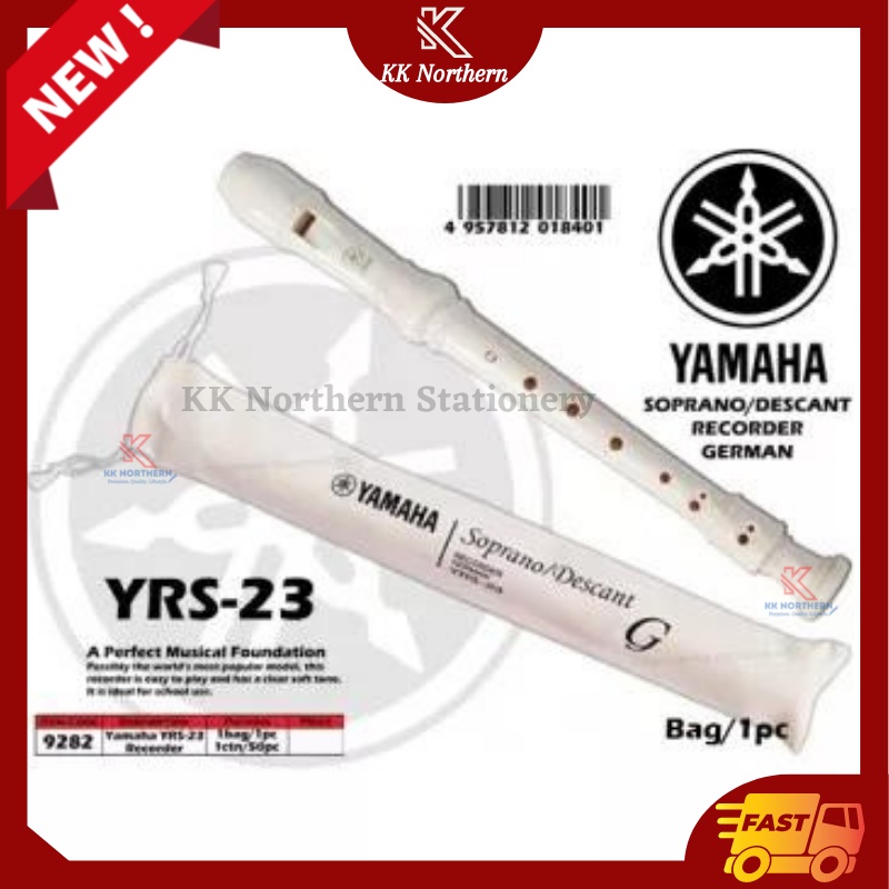 Yamaha Plastic Soprano Recorder YRS-23B Music Instrument Suling Alat Musik Tuip Seruling Flute