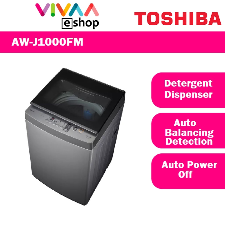 Toshiba AWJ1000FM 9KG Full Auto Washing Machine Top Load Washer Mesin Basuh 9.0KG Shopee Malaysia