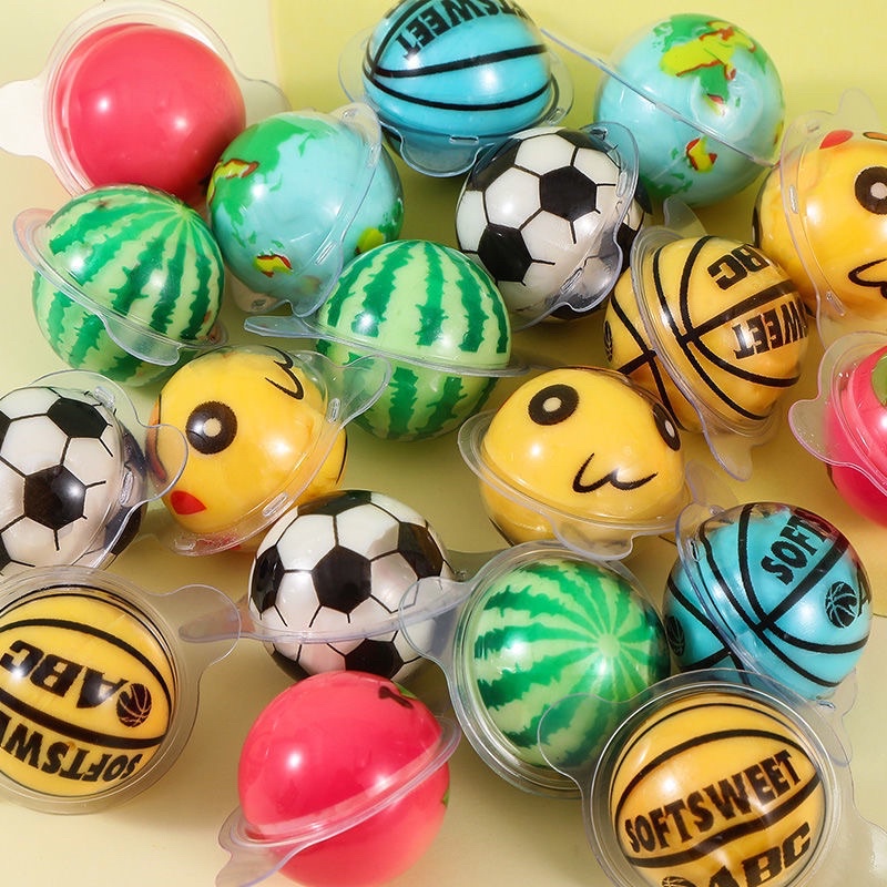 Halal Mix Gummy Jelly Ball 12 PCS Soft Candy Sour Gula Gula