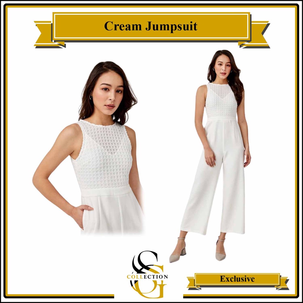 Women's Cream Jumpsuit Exclusive / For Girls & Women's / Exclusive