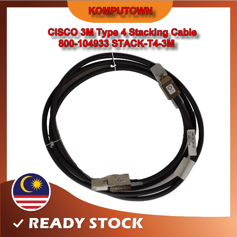 CISCO 3M Type 4 Stacking Cable 800-104933 STACK-T4-3M | Shopee Malaysia