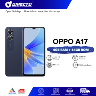 [NEW] OPPO A17 [4GB + 4GB Extended RAM | 64GB ROM] 50MP AI Camera ...
