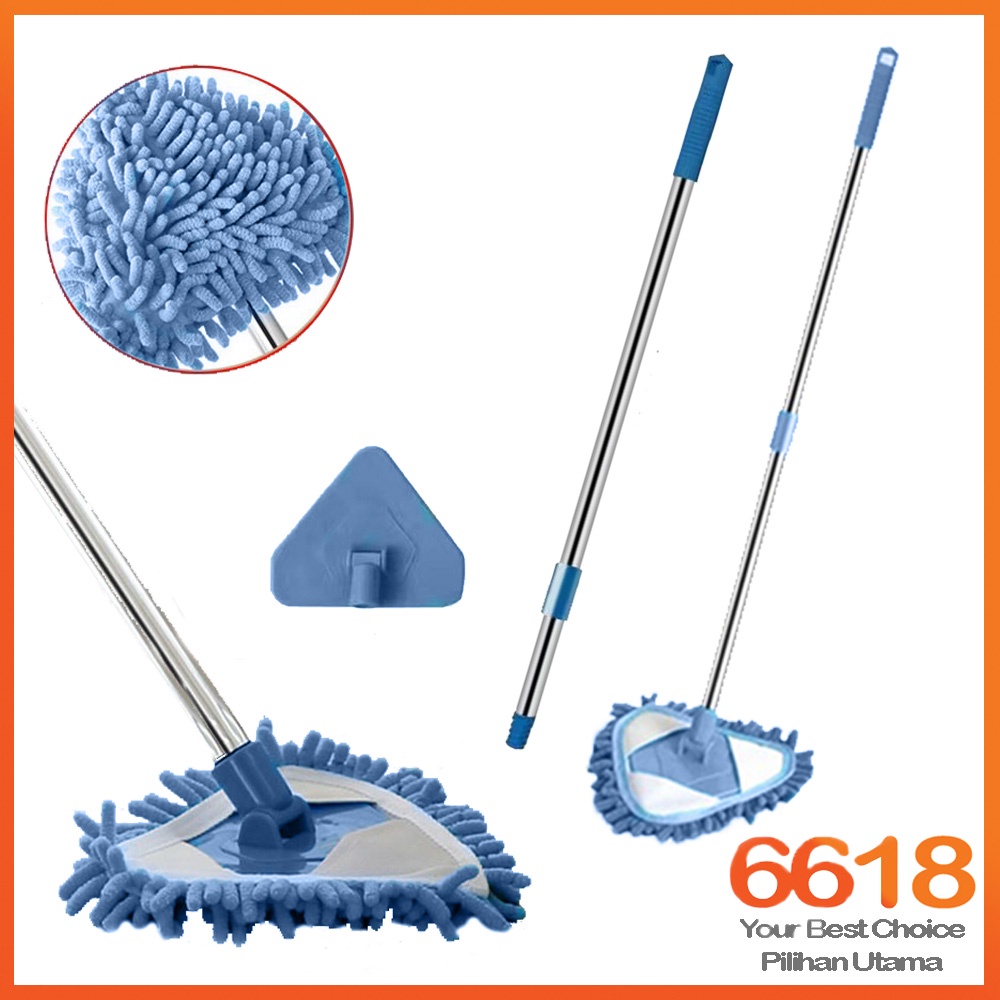 180 Darjah Segi Tiga Mop Lantai Pembersihan Mop Dining Rumah Bilik Air