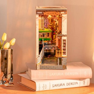 Rolife DIY Miniature Flower Shop - Wooden Dollhouse Kit With LED Lights (Emily's Flower Shop)