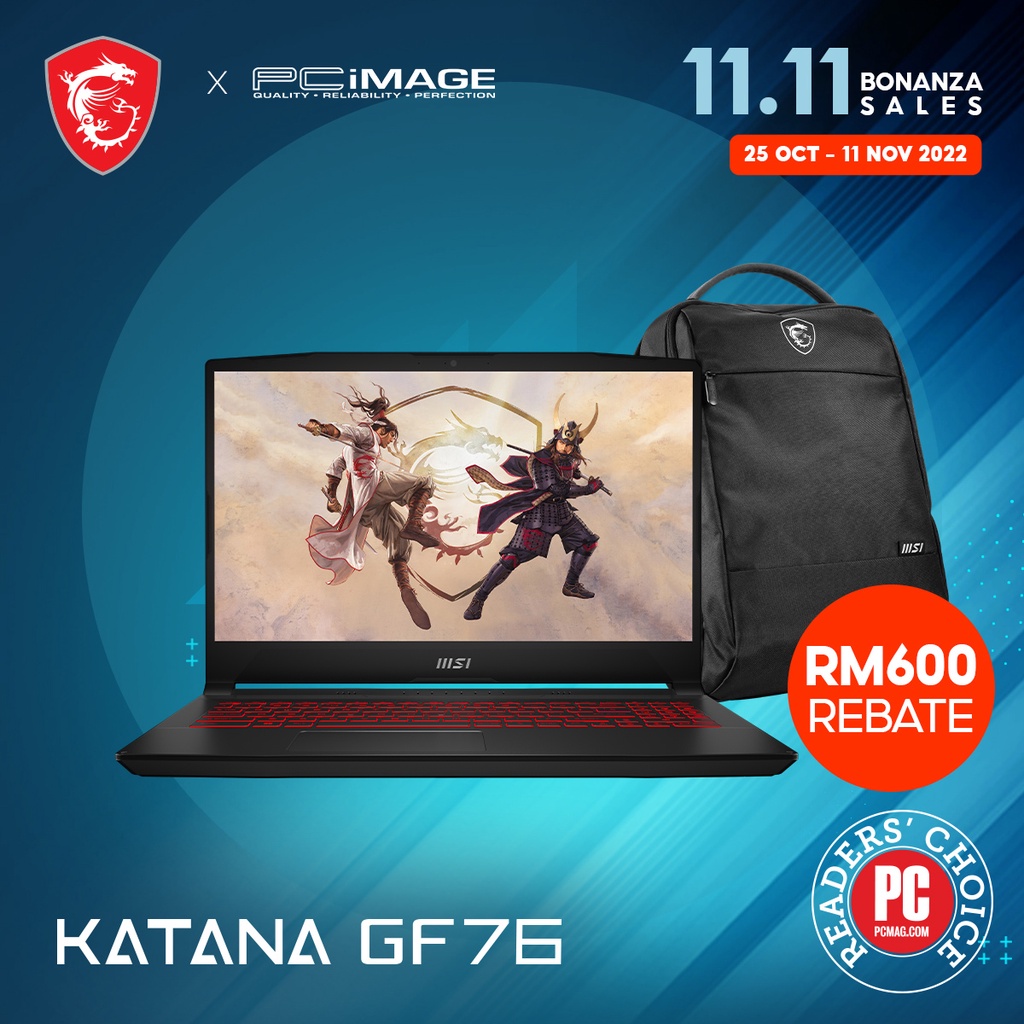 MSI Katana GF76 Price in Malaysia & Specs - RM4699 | TechNave