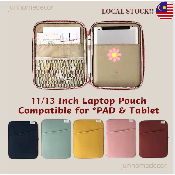 READY STOCK ❤️ Premium 9-14 Inch Laptop Bag Pouch Small Size Shockproof Tablet Sleeve Labtop Bag Sleeves