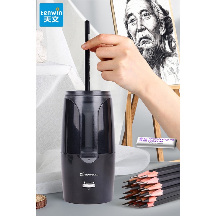 TenWin Automatic USB Batt Electric Pencil Sharpener Heavy Duty