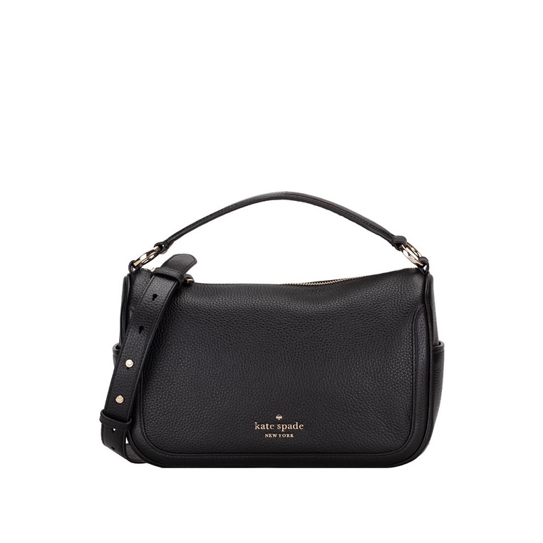 Kate Spade Smoosh Pebbled Leather Crossbody Bag - Black | Shopee Malaysia