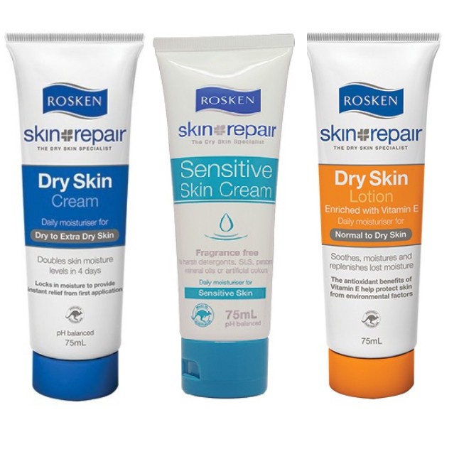 ROSKEN Dry Skin Repair Cream & Lotion 25ml/75ml