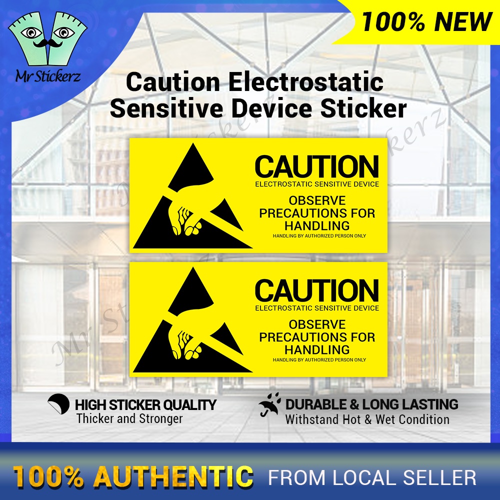 Electrostatic Sensitive Device Warning Sticker Transistors/ Chips