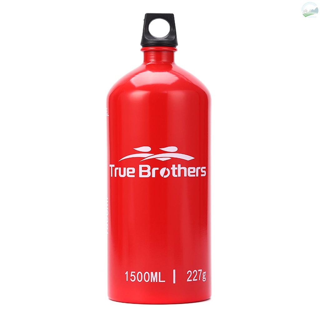 1.5L Aluminum Oil Fuel Bottle Alcohol Liquid Gas Oil Container for Camping Hiking Backpacking[New Arrival][A]