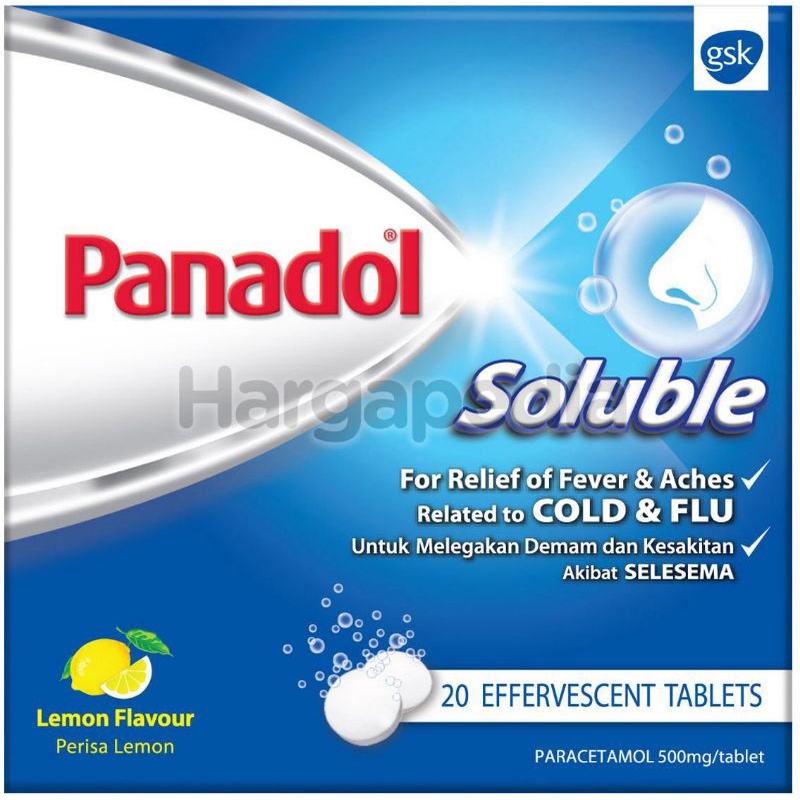 Panadol Soluble Effervescent original Tablets 1 Box - 20s | Shopee Malaysia