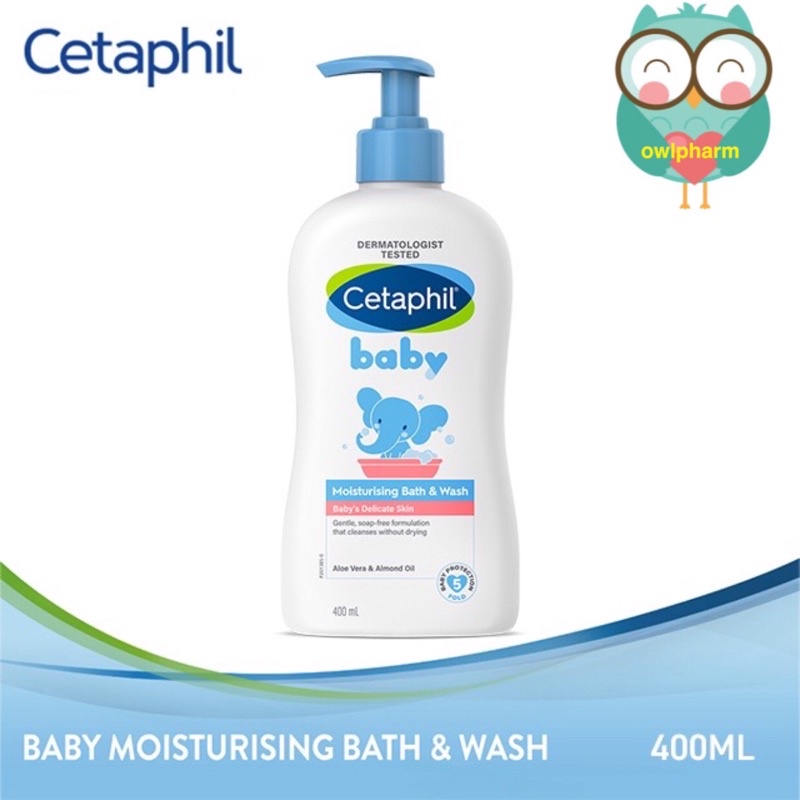 Cetaphil Baby Moisturising Bath & Wash 230ml / 400ml for Baby’s ...