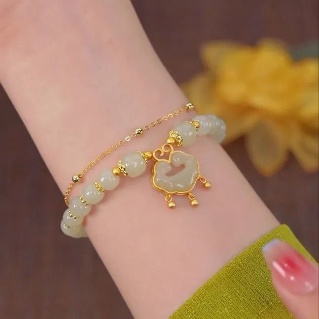 2022 Fashion New Style Chinese Peace Auspicious Cloud Lock Bracelet