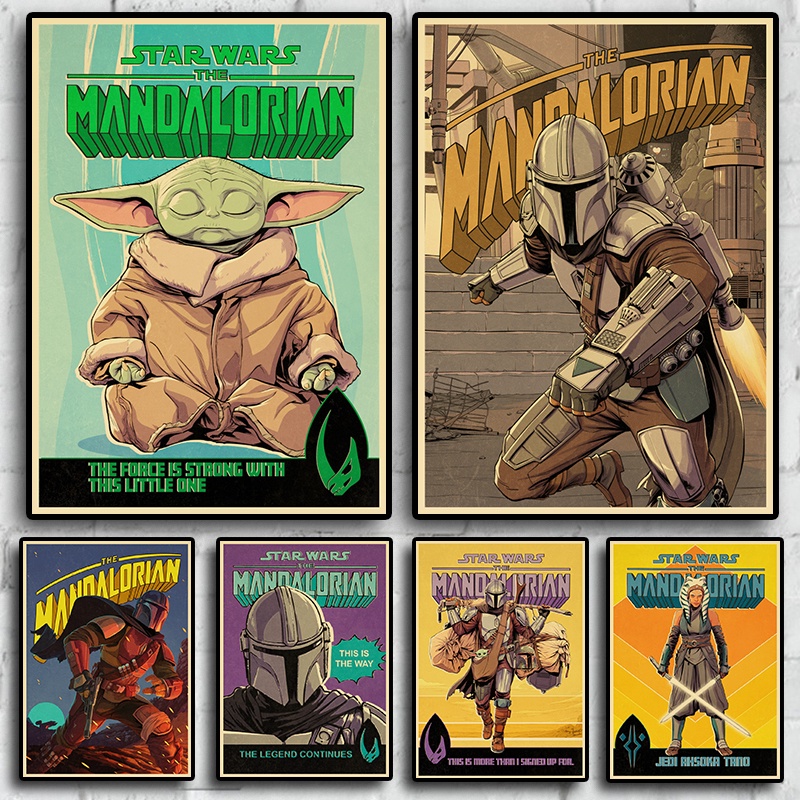 Mandalorian Comic Books Covers vintage posters Prints Wall Painting Personalised Room Decoration Wall Decor For Home Bar Cafe