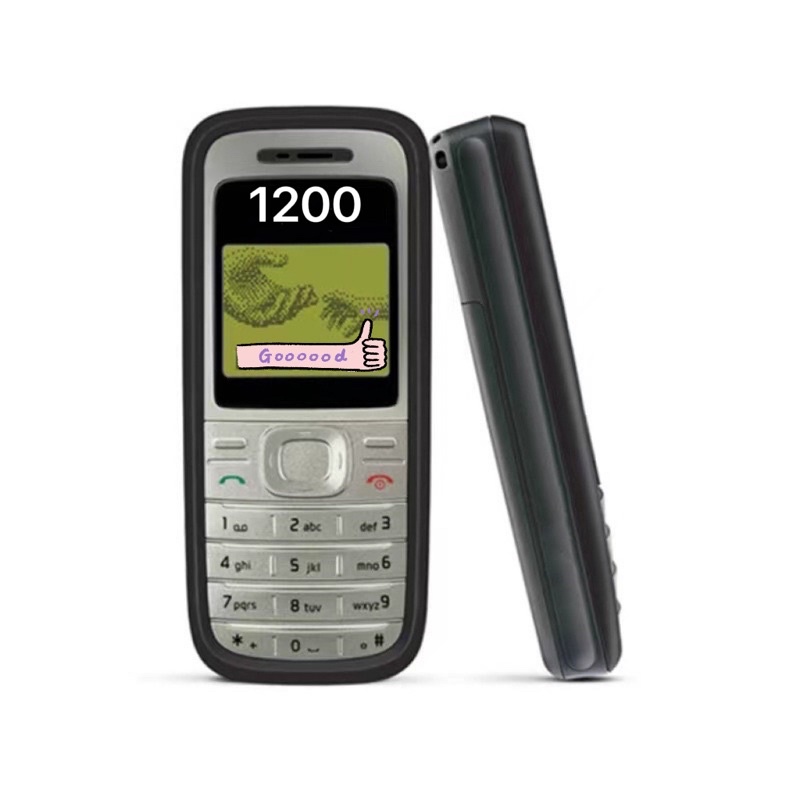 cheapest phone 1200 Feature Mobile Phone Keyboard Cell Phone GSM Basic